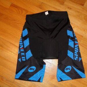 NWOT Sponeed large L black cycling shorts men's biking compression bike peloton